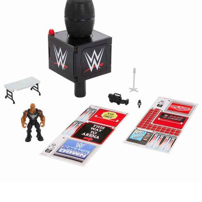 Mattel WWE Knuckle Crunchers Final Boss Microphone Playset