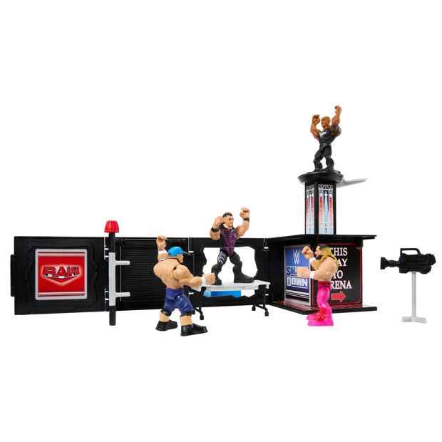 Mattel WWE Knuckle Crunchers Final Boss Microphone Playset