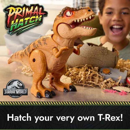 Jurassic World Primal Hatch Interactive Toy Dinosaur & Egg