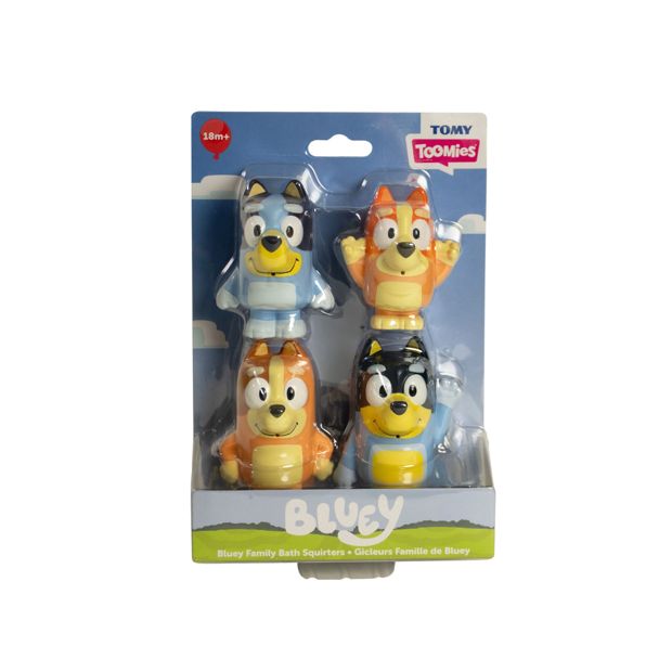 Bluey Squirter 4-Pack Bath Toy