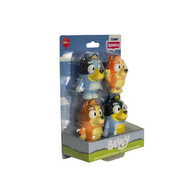 Bluey Squirter 4-Pack Bath Toy