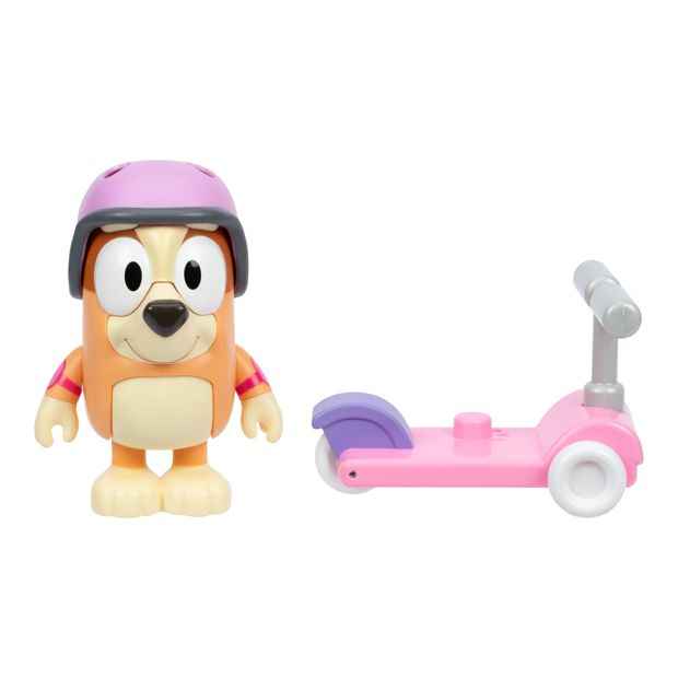 Bluey Chat Mates Figure - Bingo with Scooter