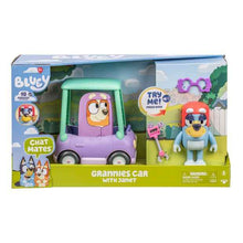 Bluey Chat Mates Figure & Vehicle - Grannies Car With Janet