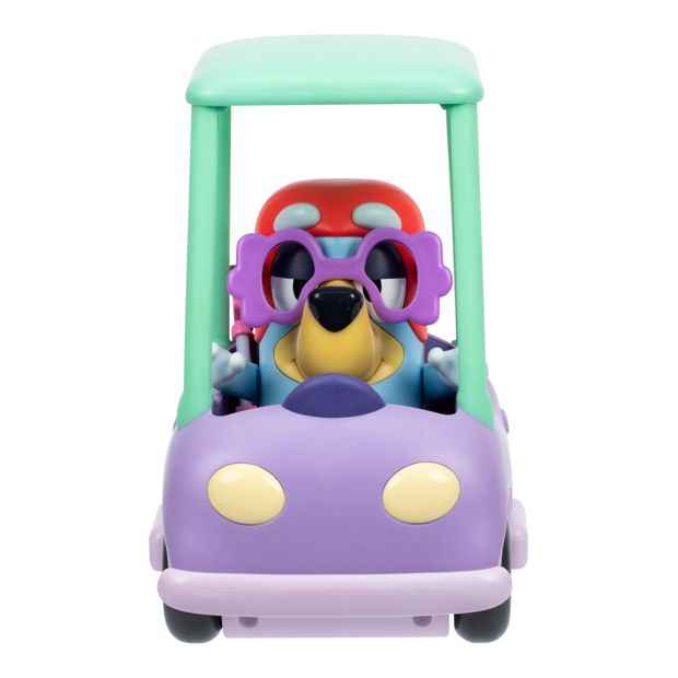Bluey Chat Mates Figure & Vehicle - Grannies Car With Janet