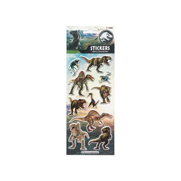 3 Pack Jurassic Puffy Stickers