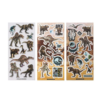 3 Pack Jurassic Puffy Stickers