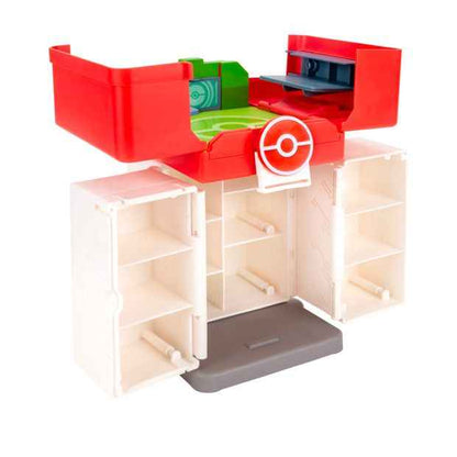 Pokemon Play 'N' Display Case - Multi-Level Storage Unit with Rooftop Arena