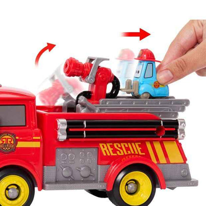 Mattel Disney and Pixar Cars Radiator Springs Race & Rescue Fire Fighting Red & Guido & Accessories