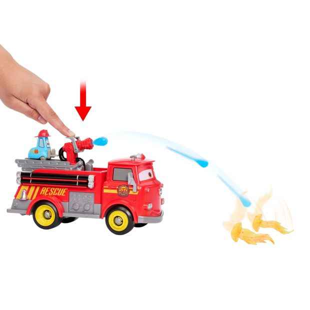 Mattel Disney and Pixar Cars Radiator Springs Race & Rescue Fire Fighting Red & Guido & Accessories