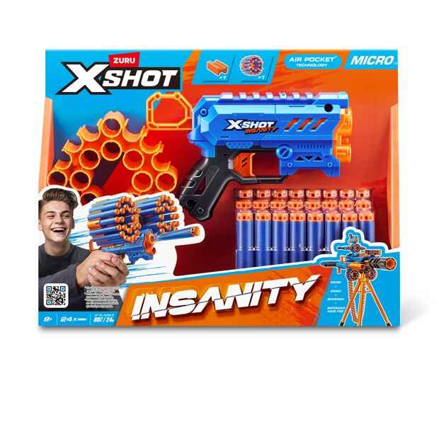 X-Shot Insanity Micro Blaster By Zuru