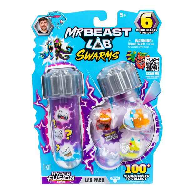 6 Pack MrBeast Lab Swarms S3 Lab Playset - Assorted