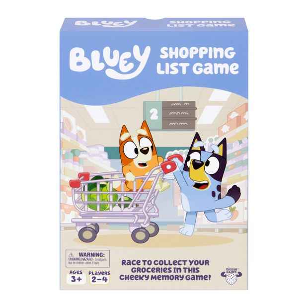 Bluey Shopping List Fun Memory Game