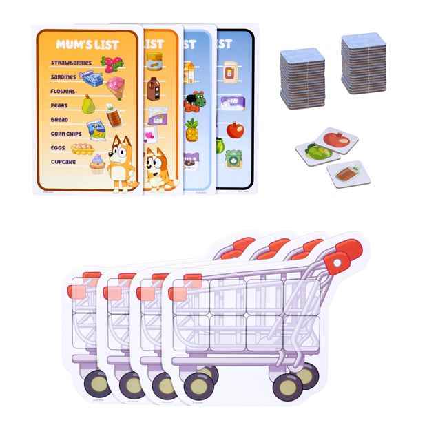 Bluey Shopping List Fun Memory Game