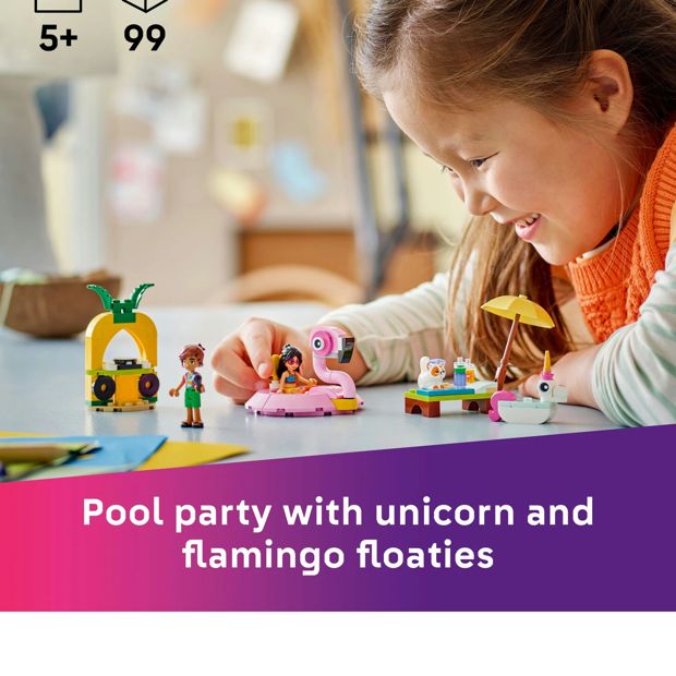 LEGO® Friends Unicorn & Flamingo Pool Party 42658