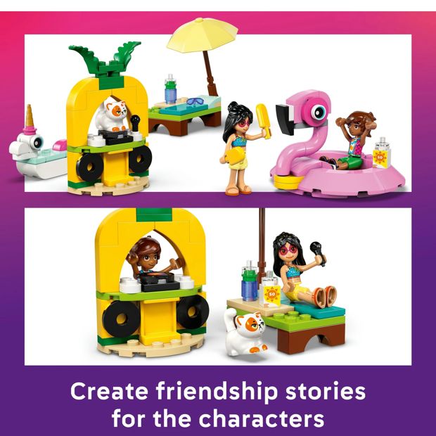 LEGO® Friends Unicorn & Flamingo Pool Party 42658