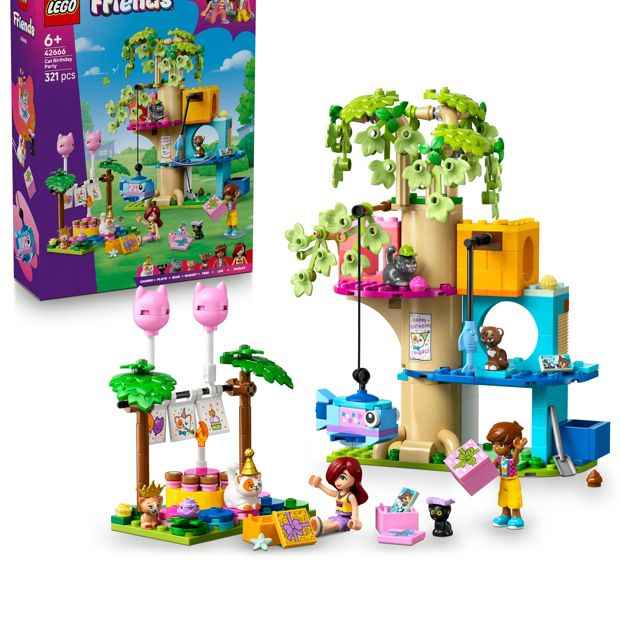 LEGO® Friends Cat Birthday Party & Tree House 42666