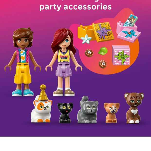 LEGO® Friends Cat Birthday Party & Tree House 42666