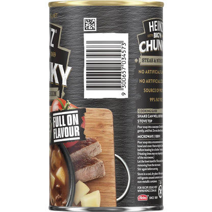 Heinz Big n Chunky Steak & Mushroom Soup Ready Meals 535g