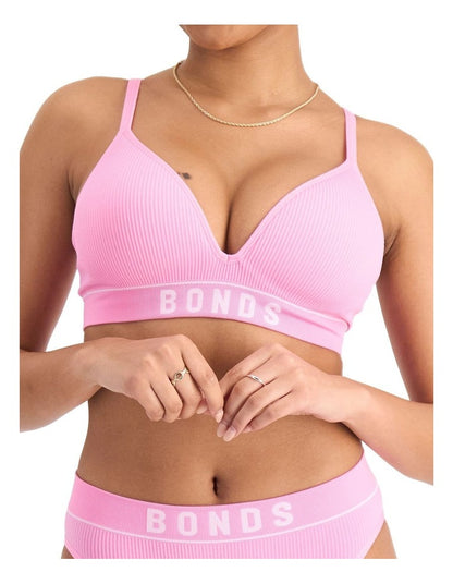 Retro Rib Seamless Wirefree Bra in Blind Blossom