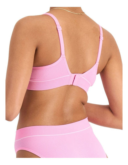 Retro Rib Seamless Wirefree Bra in Blind Blossom