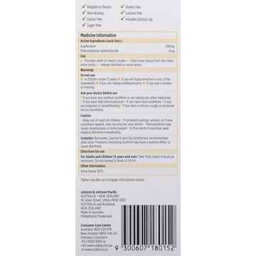 Codral Mucus Cough + Cold Liquid Raspberry Flavour 200mL