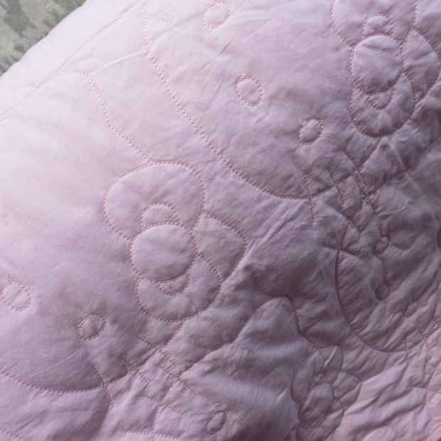 Quilted Coverlet with Character Design - Pink