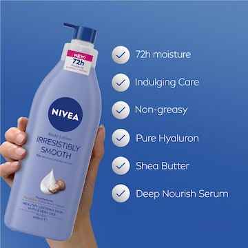 Nivea Irresistibly Smooth Lotion With Moisturising Serum 72hr 400mL