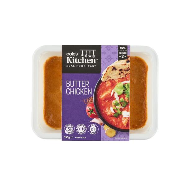 COLES KITCHEN BUTTER CHICKEN 350G