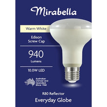 Mirabella LED R80 Reflector ES 10.0W 940lm Warm White Globe each