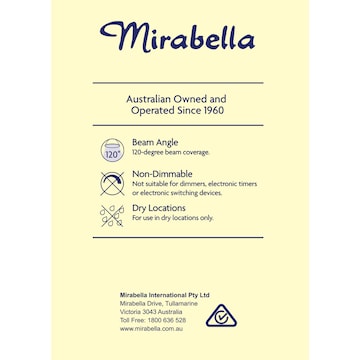 Mirabella LED R80 Reflector ES 10.0W 940lm Warm White Globe each