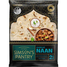 Simson's Pantry Naan Garlic 2 pack
