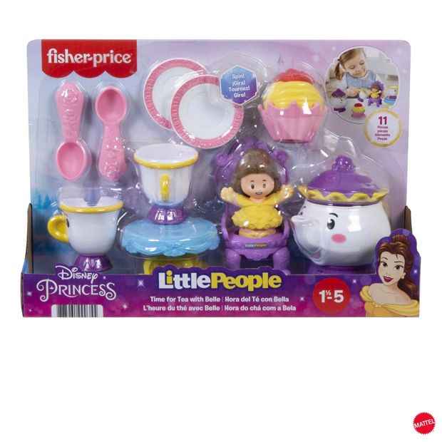 Mattel Fisher-Price Little People Disney Princess Time For Tea With Belle Playset