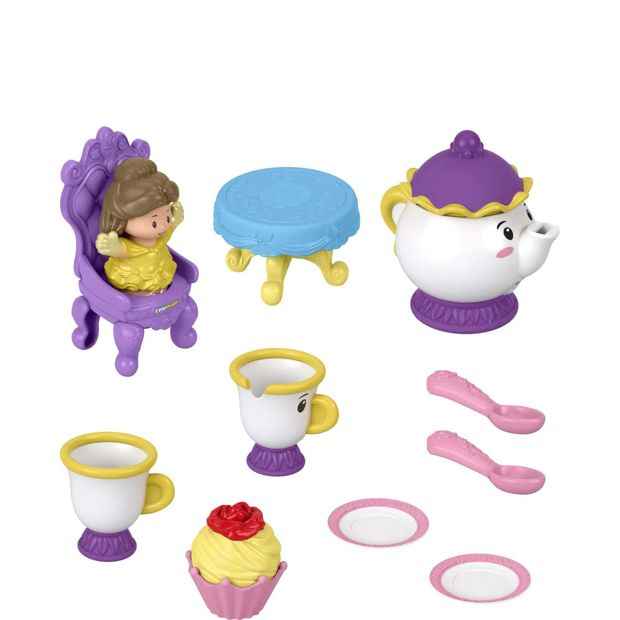 Mattel Fisher-Price Little People Disney Princess Time For Tea With Belle Playset