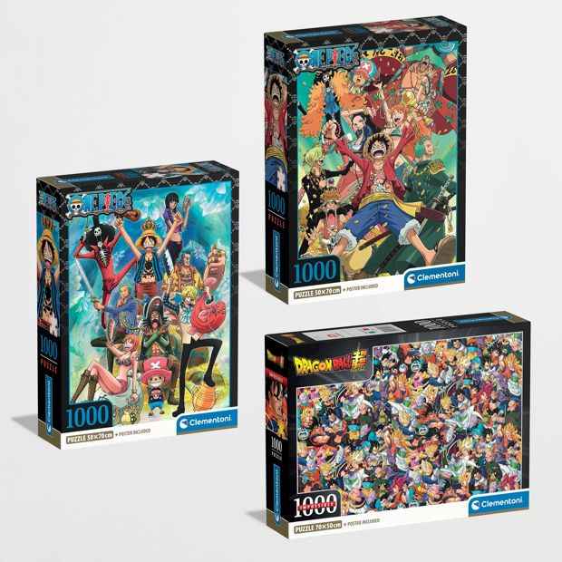 One Piece/Dragonball Z 1000 Piece Jigsaw Puzzle - Assorted