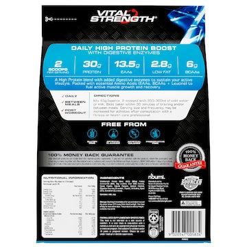 Vital Strength High Protein Powder Chocolate Muscle Growth & Recovery 750g
