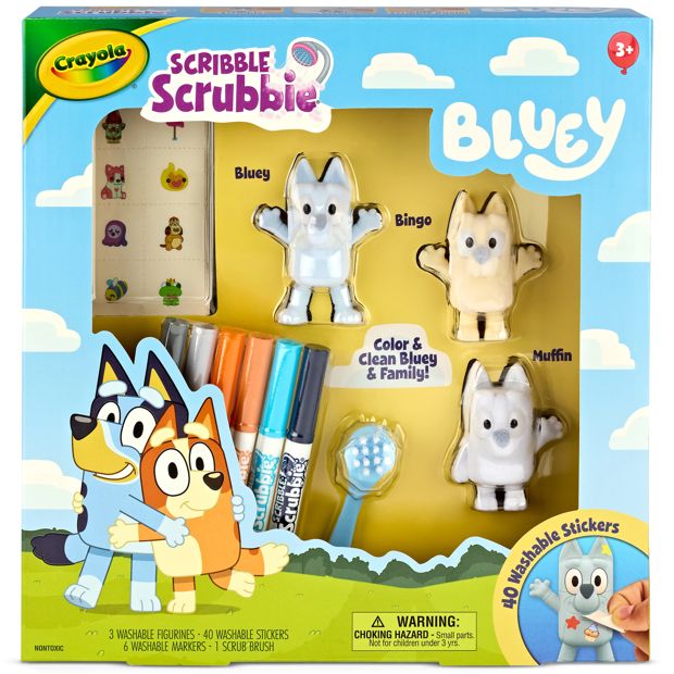Crayola Bluey Scribble Scrubbie Playset