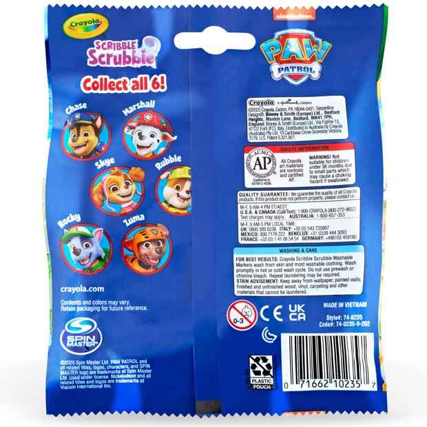 Washable Pet Figures with Markers and Brush