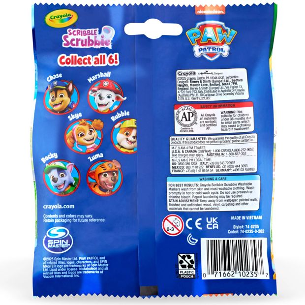 Crayola PAW Patrol Scribble Scrubbie
