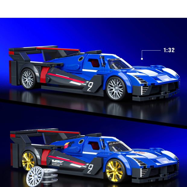 Mattel Brick Shop Hot Wheels Cadillac Project GTP Hypercar Building Toy Kit
