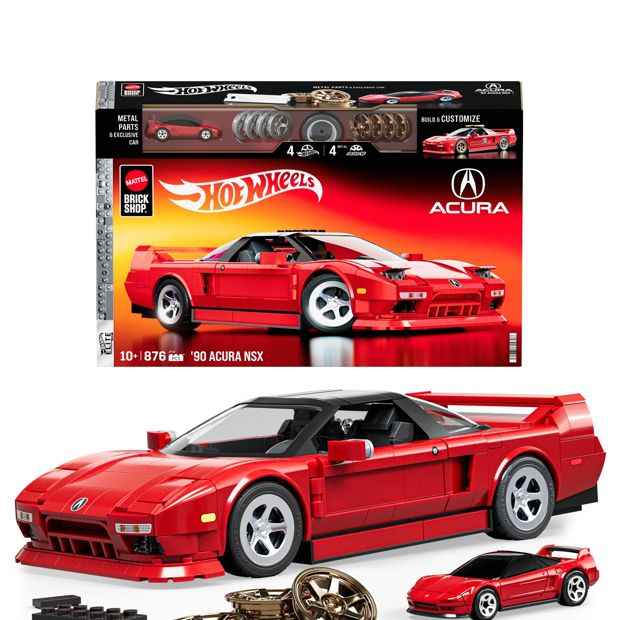 Mattel Brick Shop Hot Wheels ’90 Acura NSX Building Toy Kit