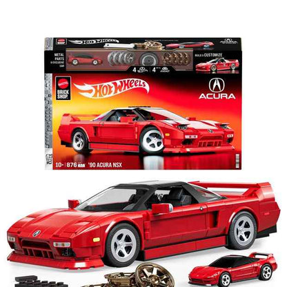 Mattel Brick Shop Hot Wheels ’90 Acura NSX Building Toy Kit