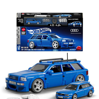 Mattel Brick Shop Hot Wheels '94 Audi Avant RS2 Building Toy Kit