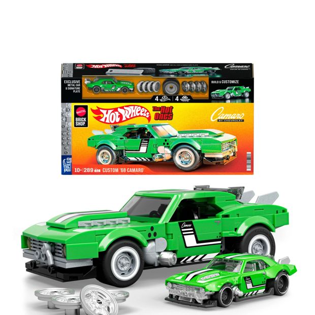 Mattel Brick Shop Hot Wheels Custom ’68 Camaro Building Toy Kit