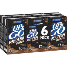Up&Go Protein Energize Liquid Breakfast Choc 250mL x 6 Pack