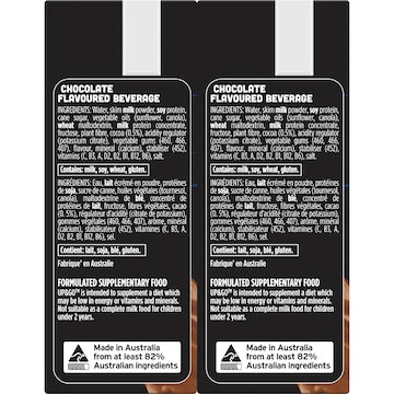 Up&Go Protein Energize Liquid Breakfast Choc 250mL x 6 pack