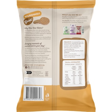 Table Of Plenty Mini Rice Cakes Caramel White Choc 60g