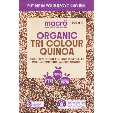 Macro Organic Quinoa Tri Colour 500g