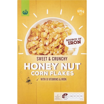 Woolworths Honey Nut Corn Flakes 670g