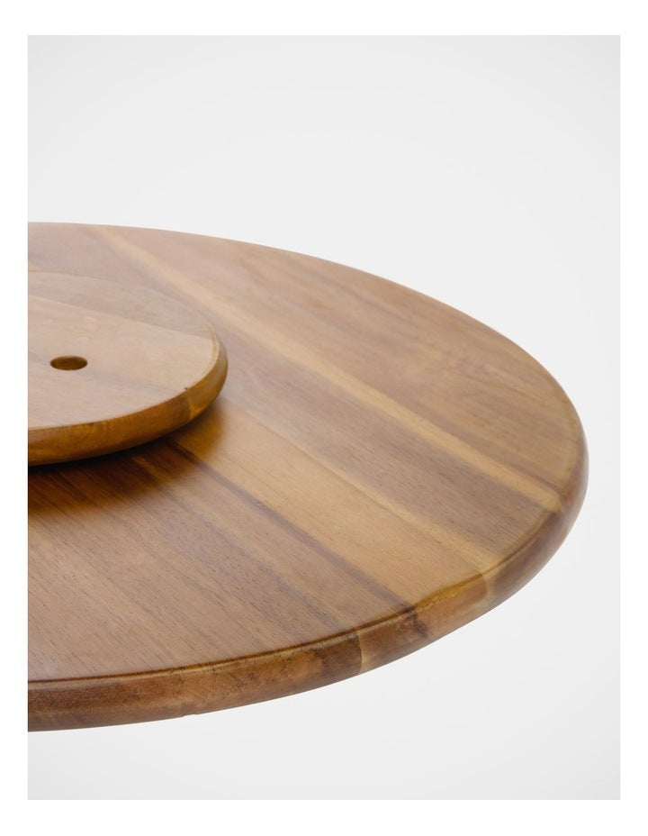 Acacia Wood Lazy Susan 50cm in Natural