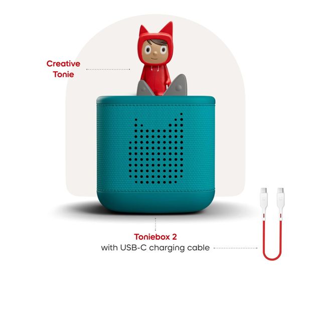Tonies - Toniebox 2 Starter Set with Creative Tonie Rubie - Tropical Teal